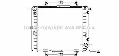 AVA QUALITY COOLING ms2037 -  Радиатор, охлаждение двигателя